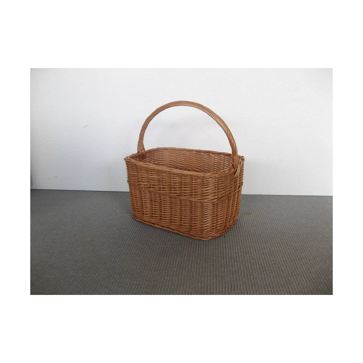 Panier Marius Rectangulaire en osier Roux 43x27