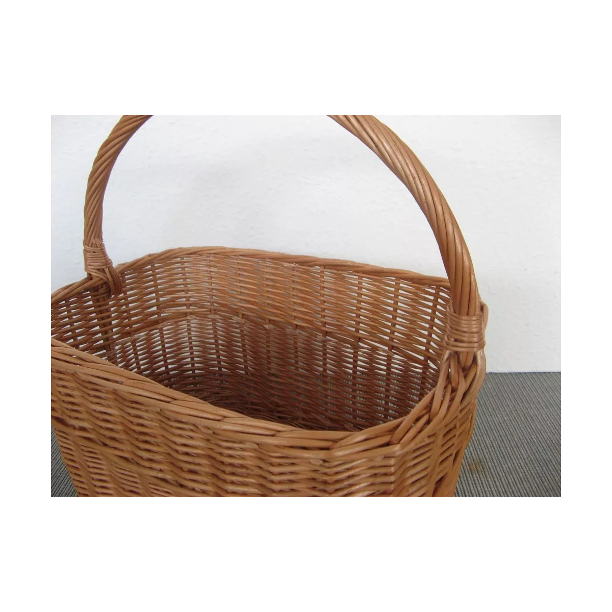 Panier Marius Rectangulaire en osier Roux 43x27