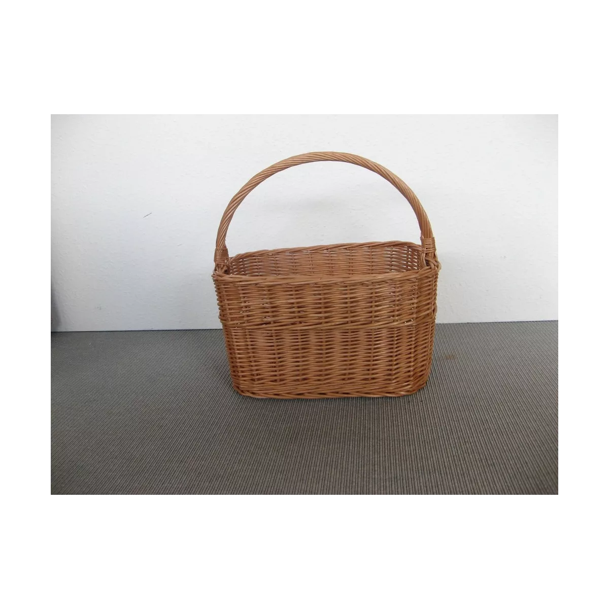 Panier Marius Rectangulaire en osier Roux 43x27