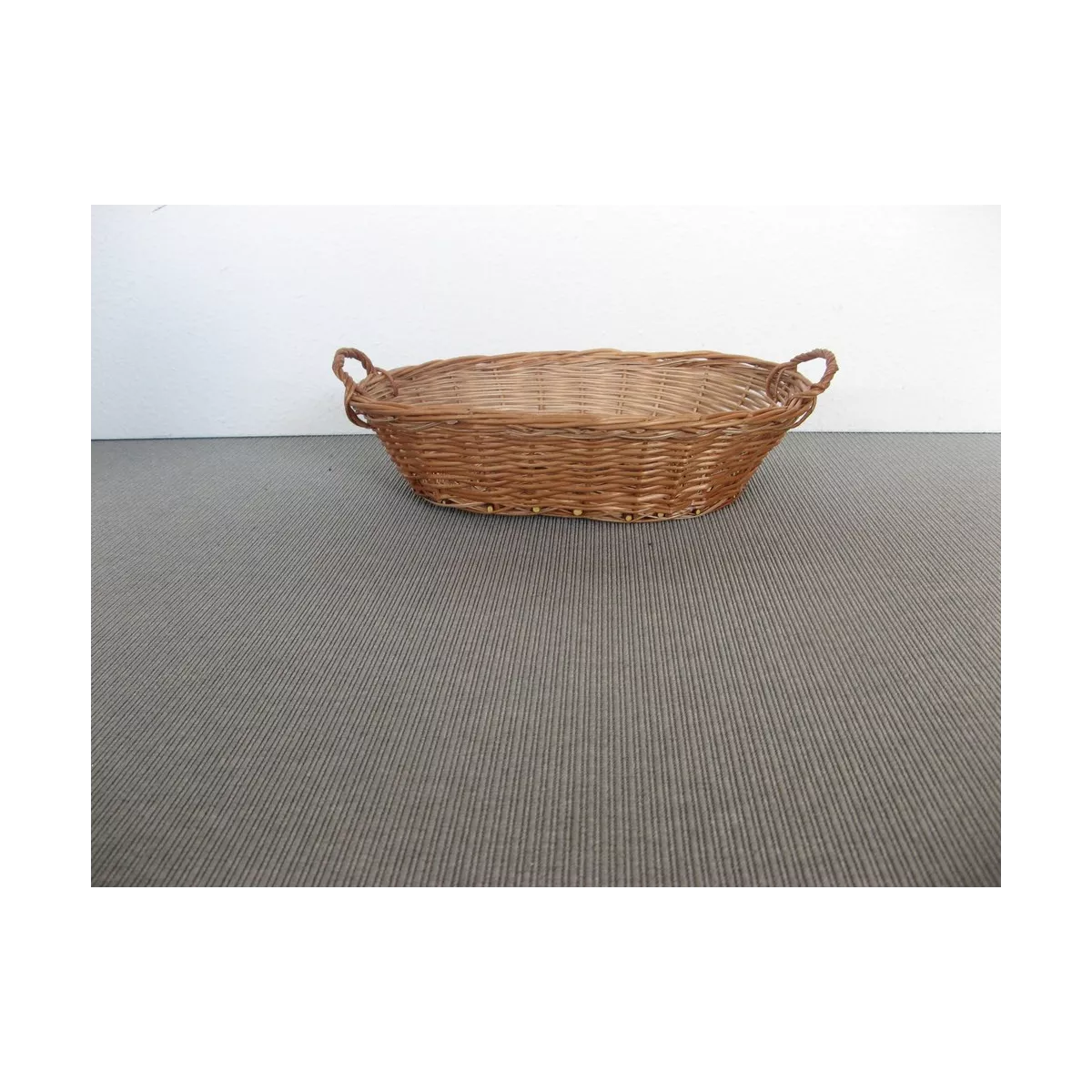 Corbeille Ovale en osier roux 45x30