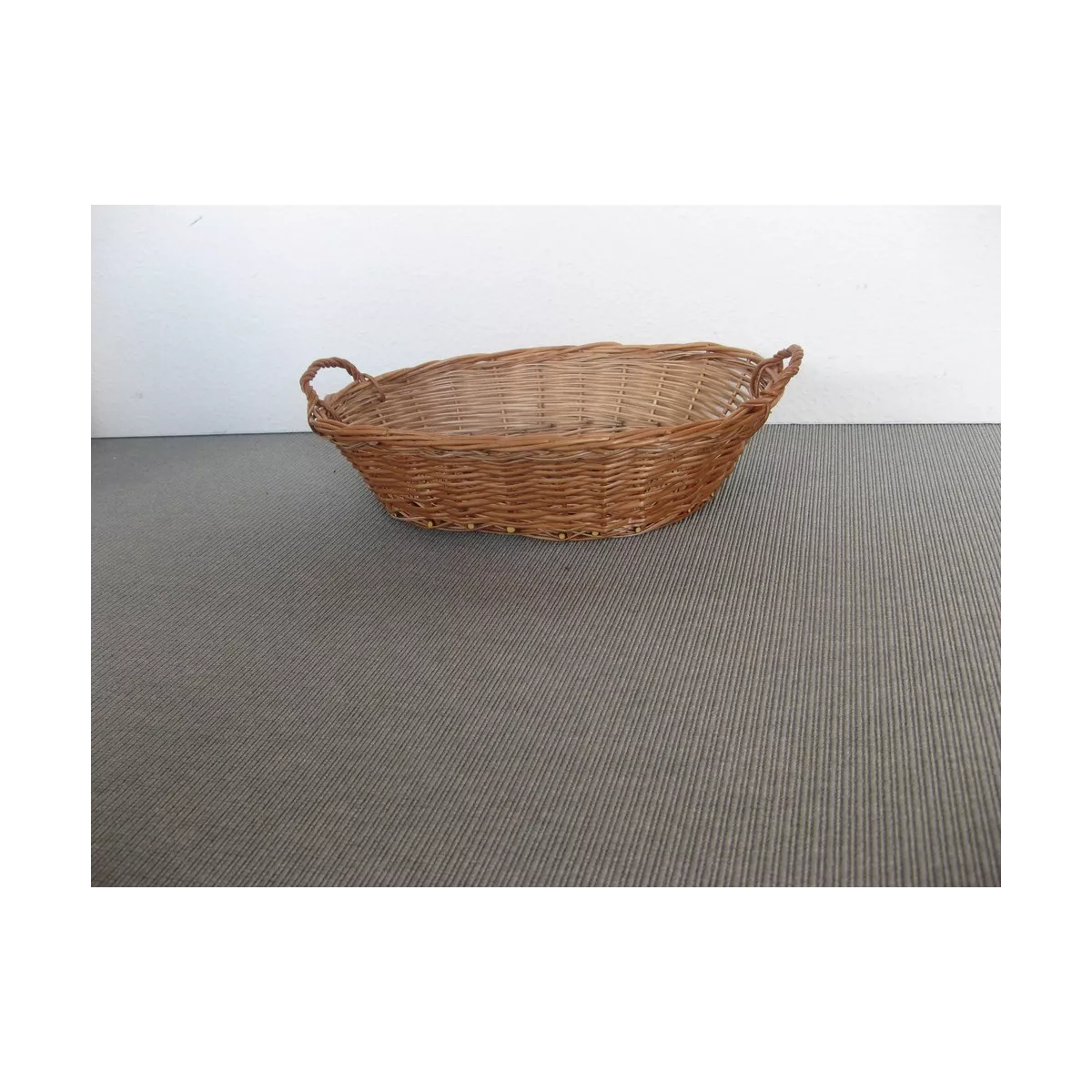Corbeille Ovale en osier roux 45x30