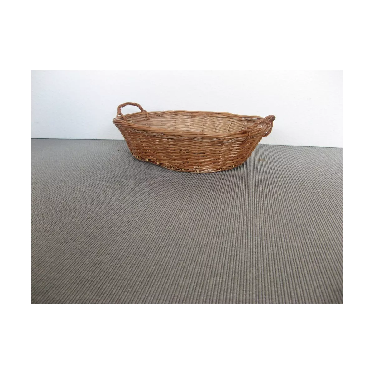 Corbeille Ovale en osier roux 45x30
