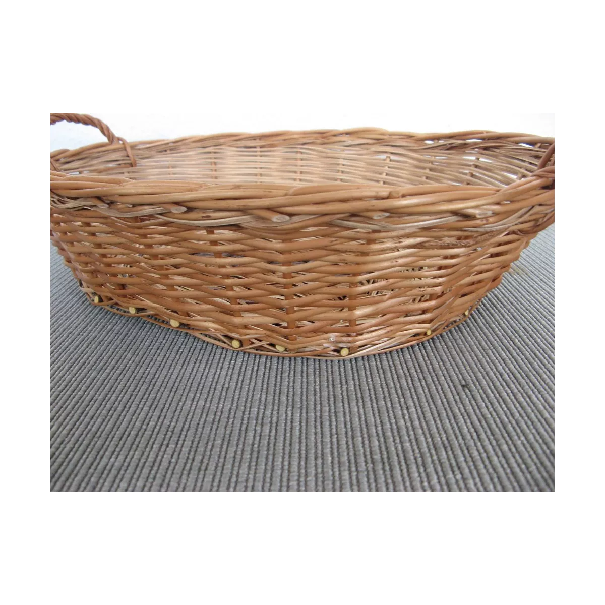 Corbeille Ovale en osier roux 45x30