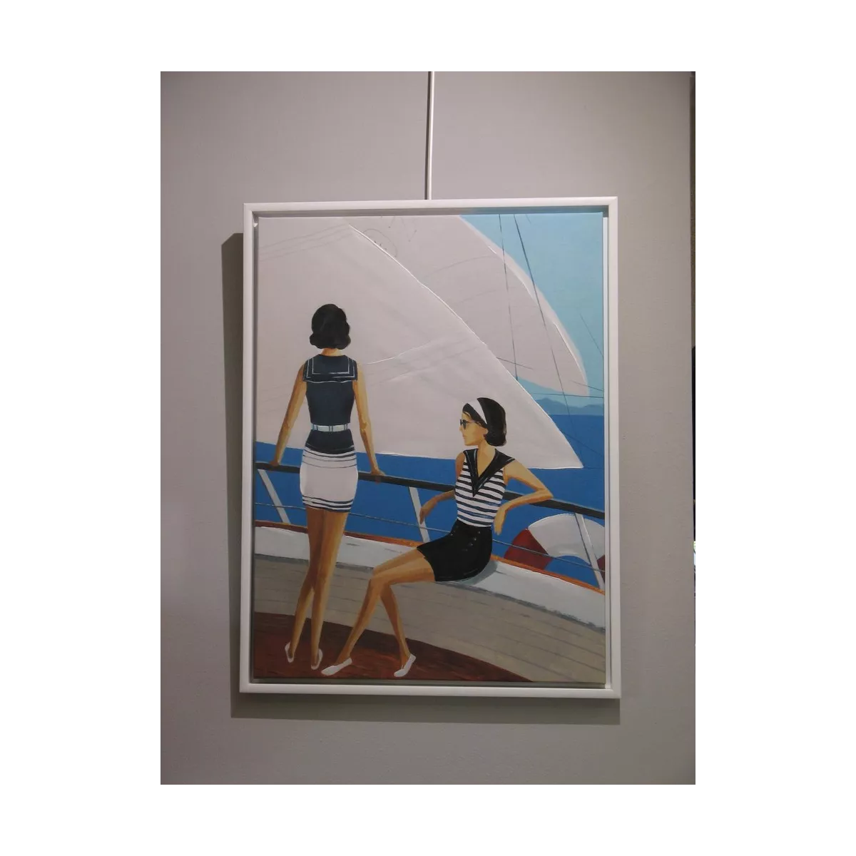 Tableau Femmes sur Voilier 60x80