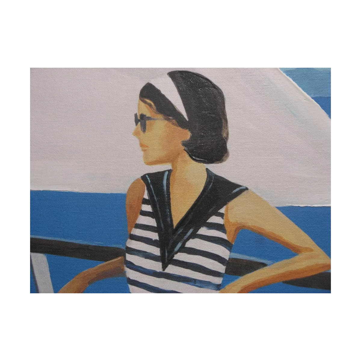 Tableau Femmes sur Voilier 60x80