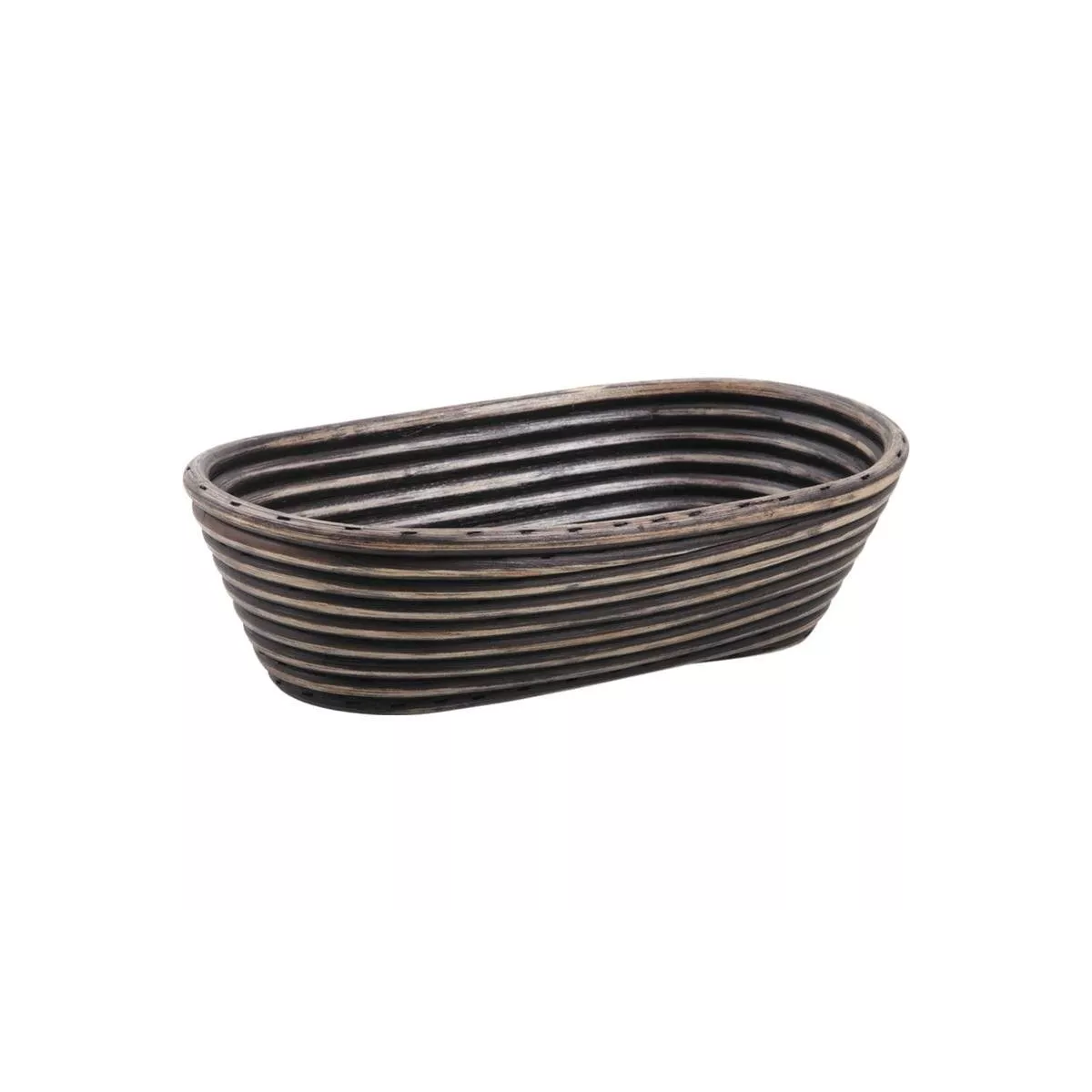 Corbeille à pain en rotin teinté 27x17