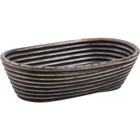 Corbeille à pain en rotin teinté 27x17