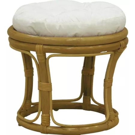 Pouf en Rotin Miel