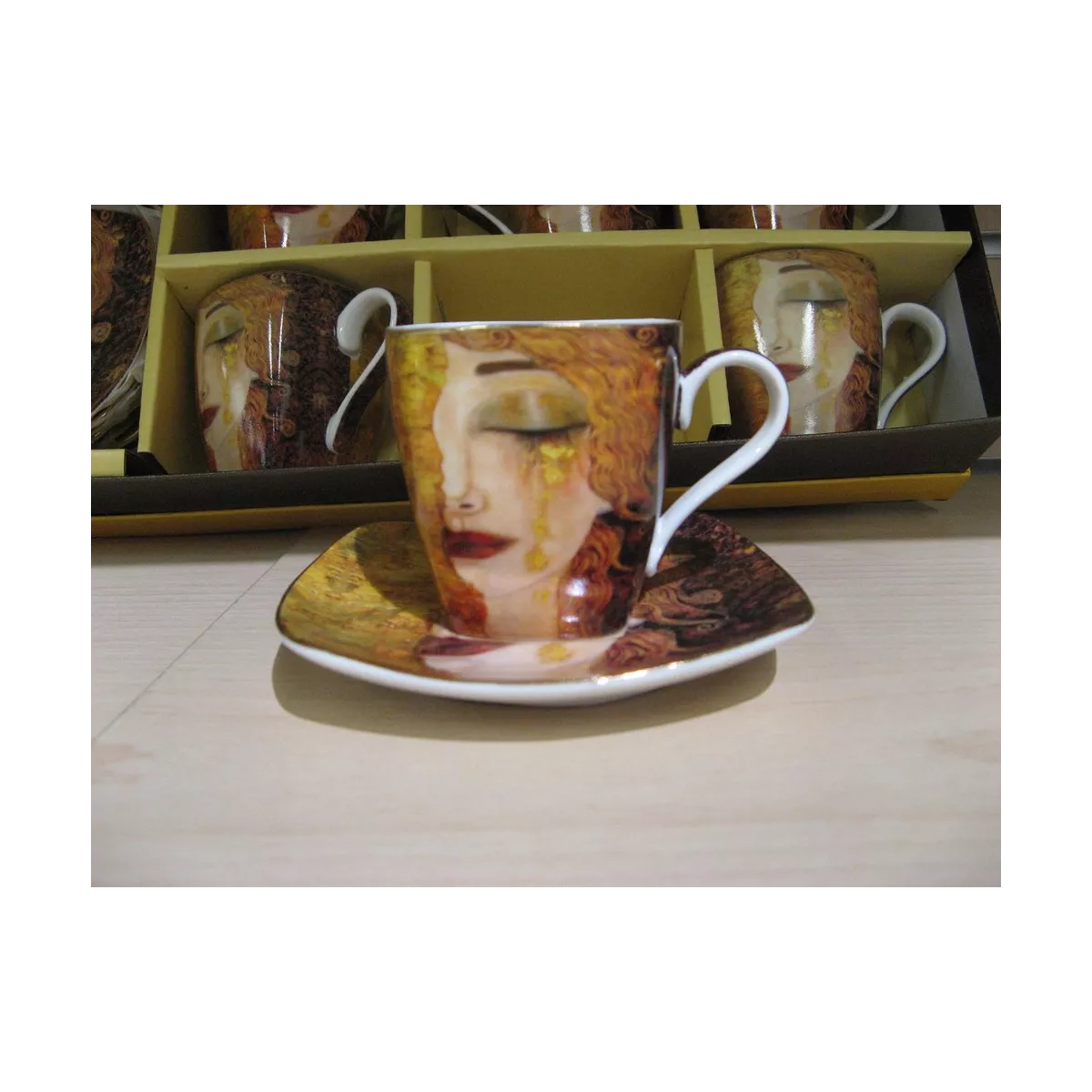 Lot De 6 Tasses Colorées Five Simply Smart Avec Support - Mugs Empilables 26 Cl, Arc-en-Ciel Fun !