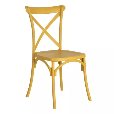 Chaise  Bistrot Résine Moutarde