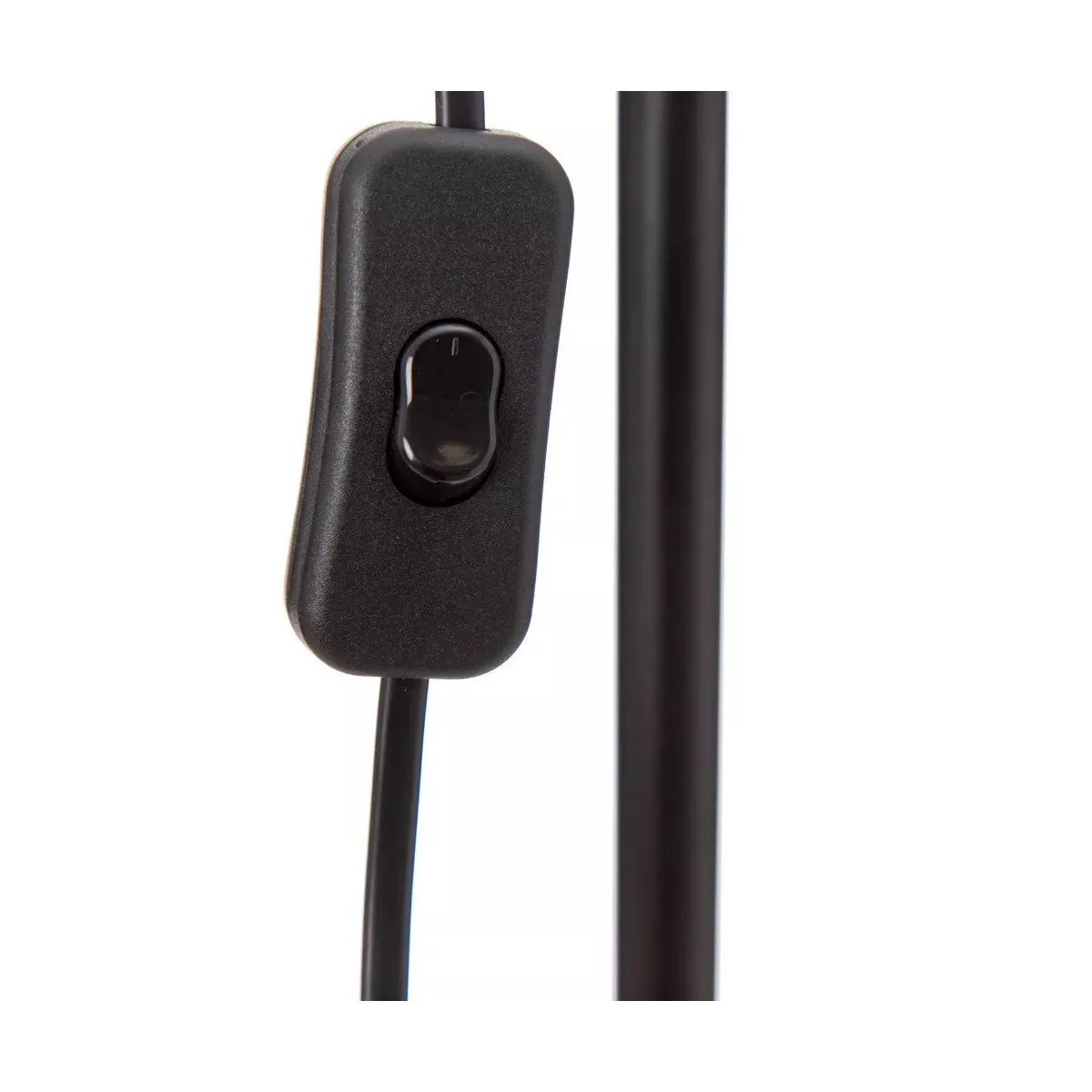 Lampe Géométrique métal Noir et Cuivre H.63cm