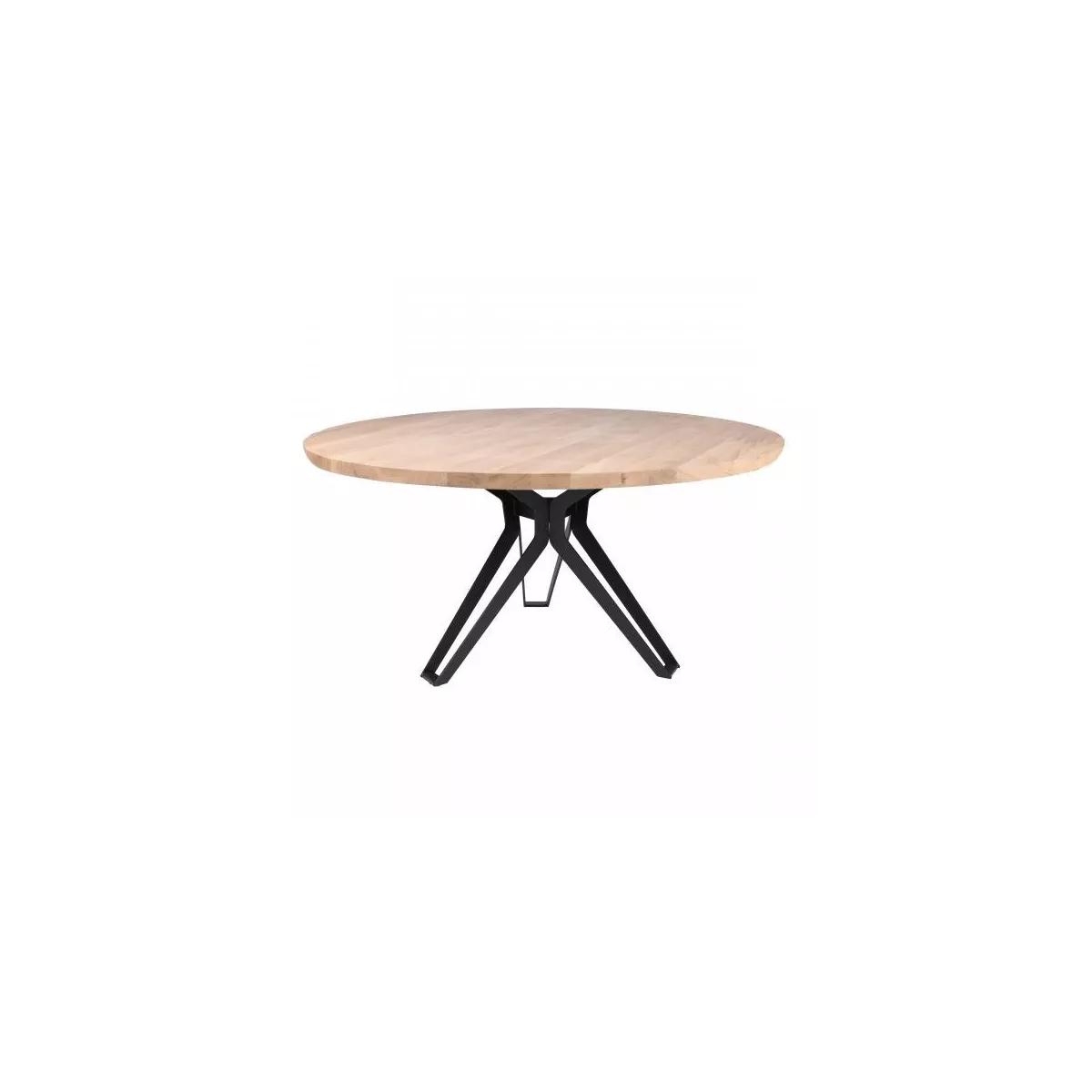 Table de repas Saxo en Chêne et Pied Métal