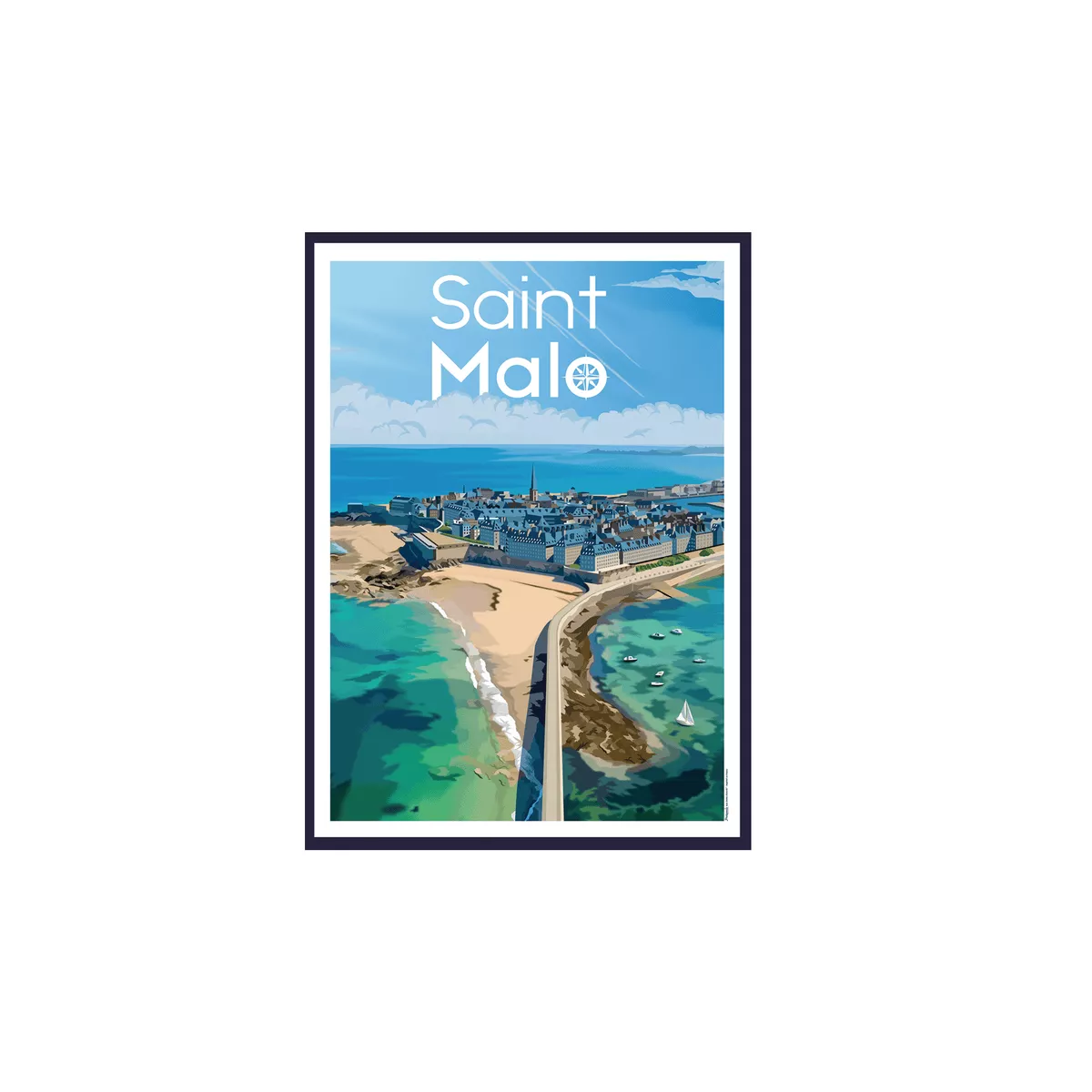 Tableau Poster Saint Malo 50x70
