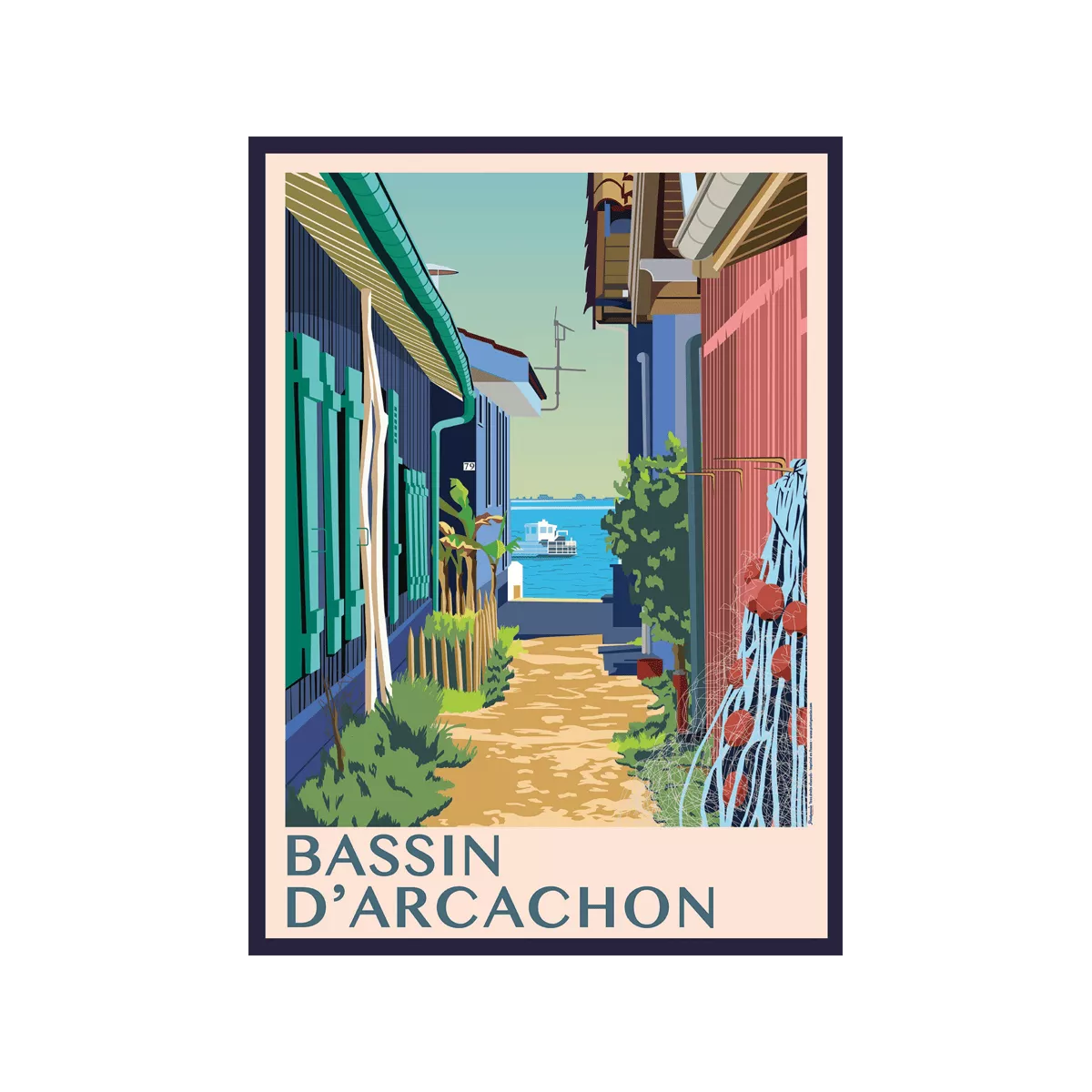 Tableau Poster Bassin d'Arcachon 50x70