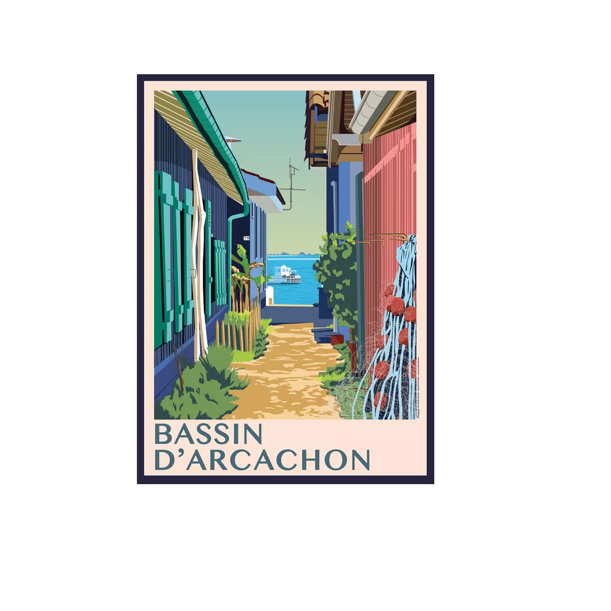 Tableau Poster Bassin d'Arcachon 50x70