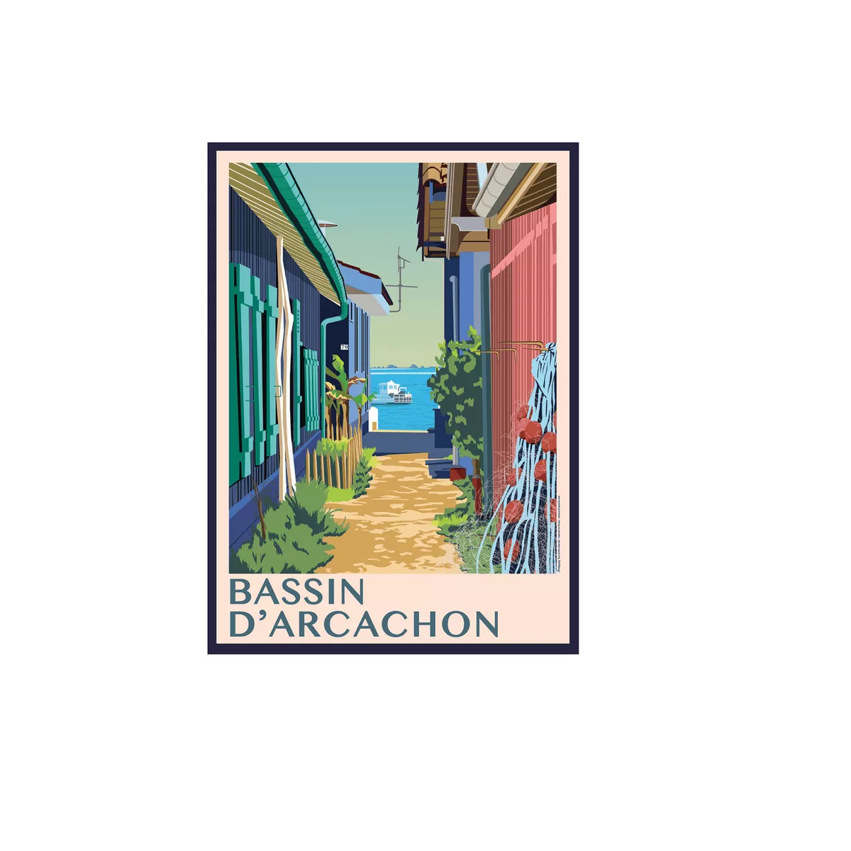 Tableau Poster Bassin d'Arcachon 50x70