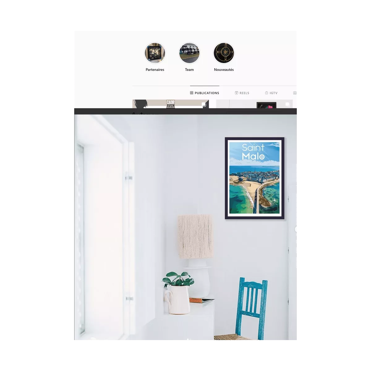 Tableau Poster Saint Malo 50x70