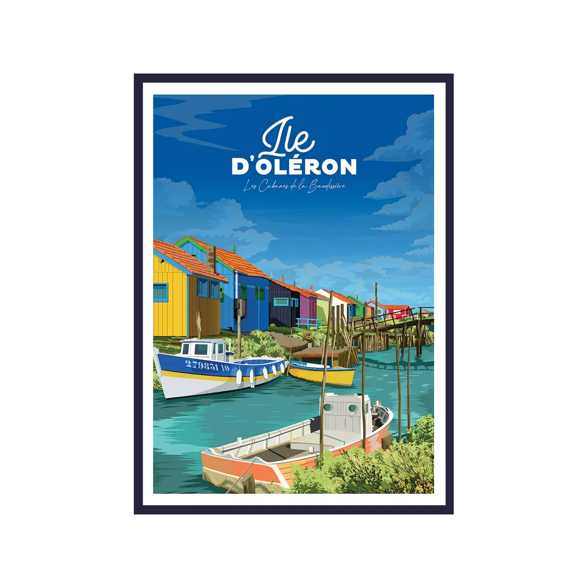 Tableau Poster Ile d'Oléron 50x70
