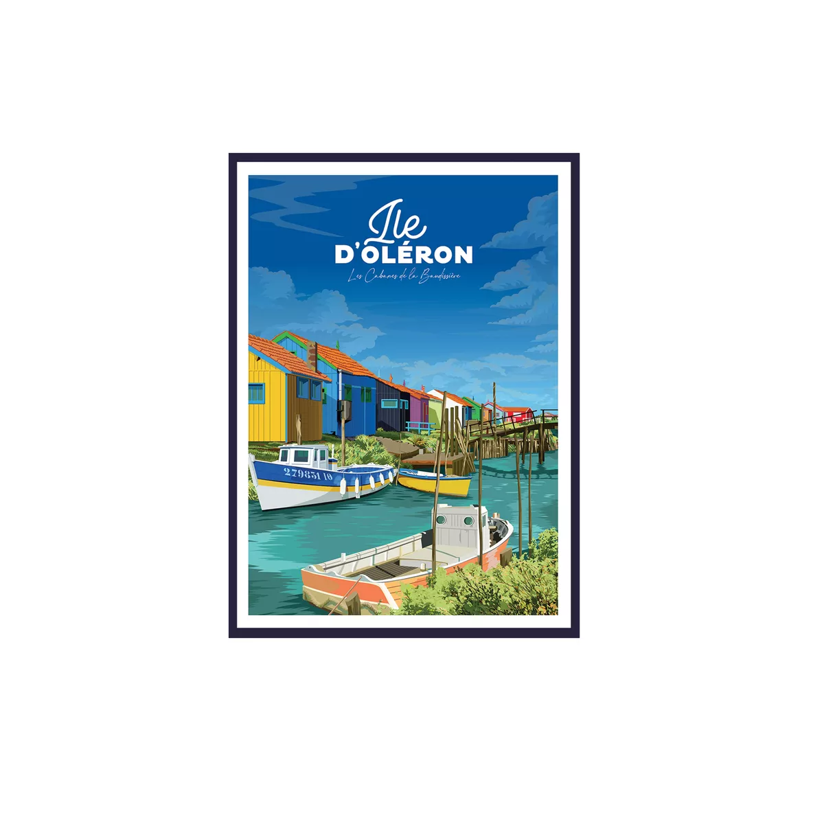 Tableau Poster Ile d'Oléron 50x70