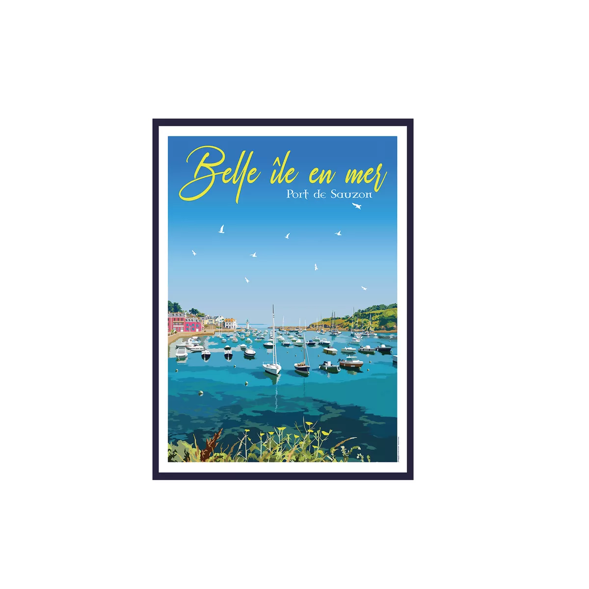 Tableau Poster Belle île en Mer 50x70