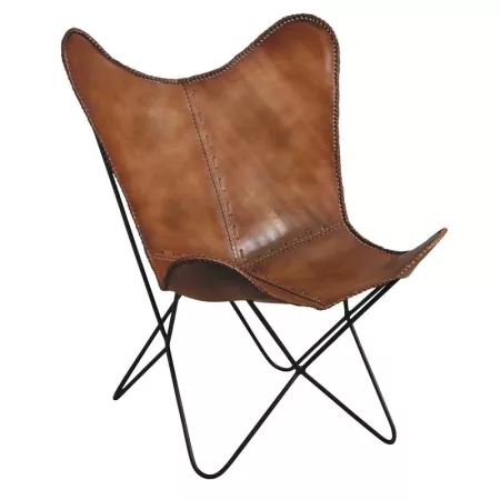Fauteuil Cuir et Métal