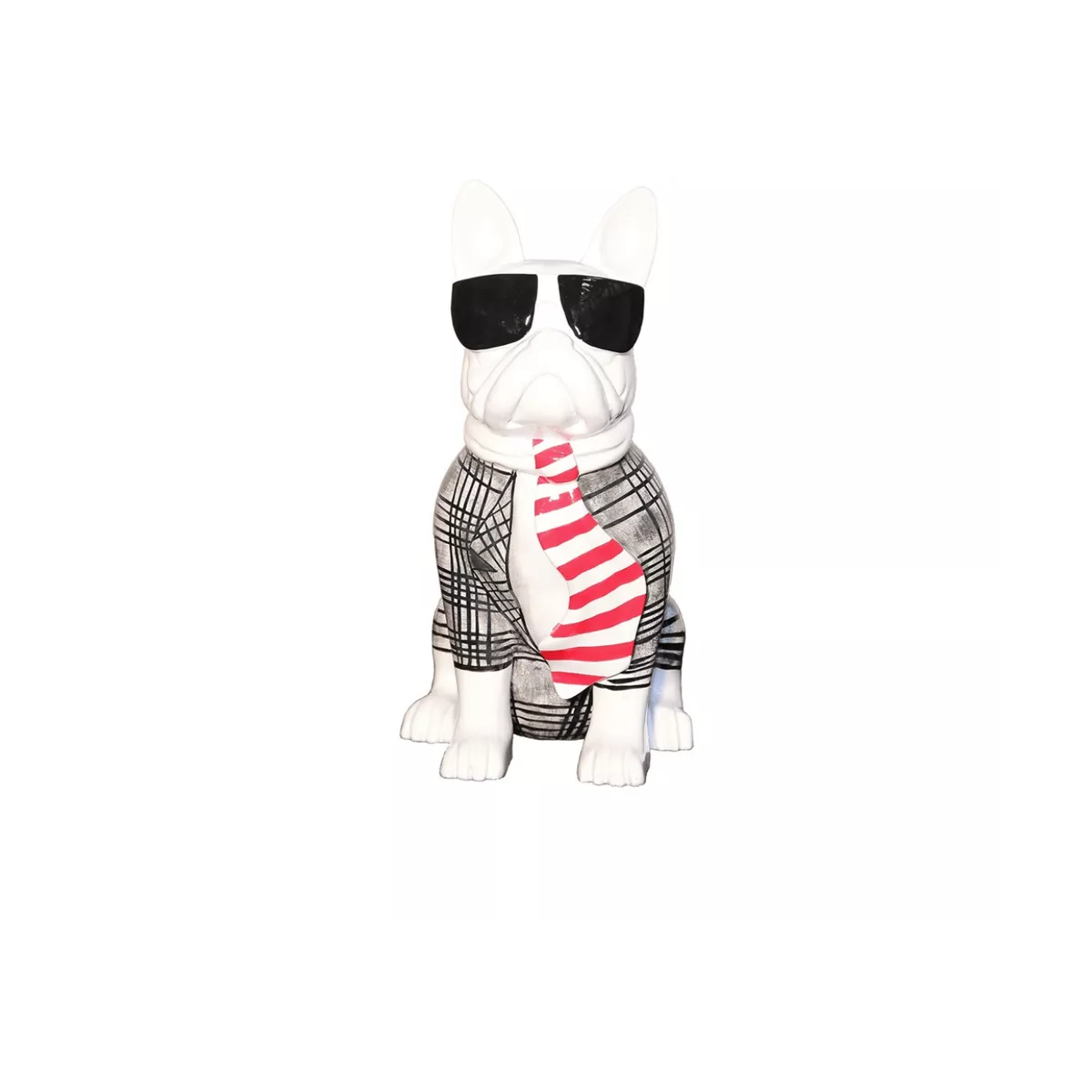 Sculpture Bulldog Karl Echarpe H.20
