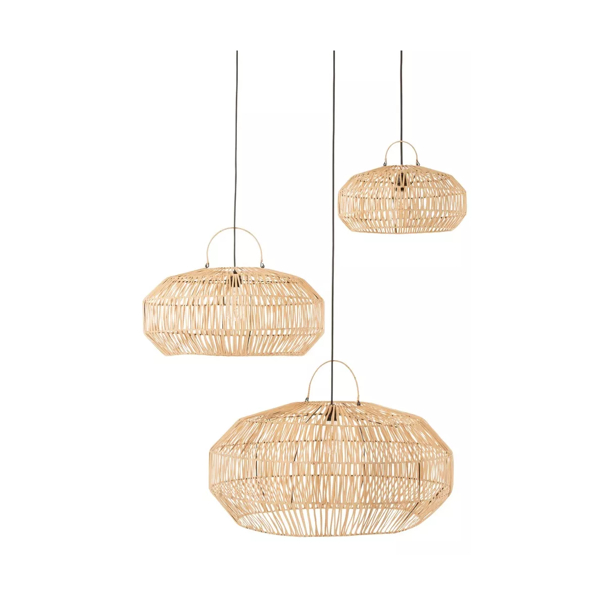 Suspension Ellis Rotin Naturel 60x60