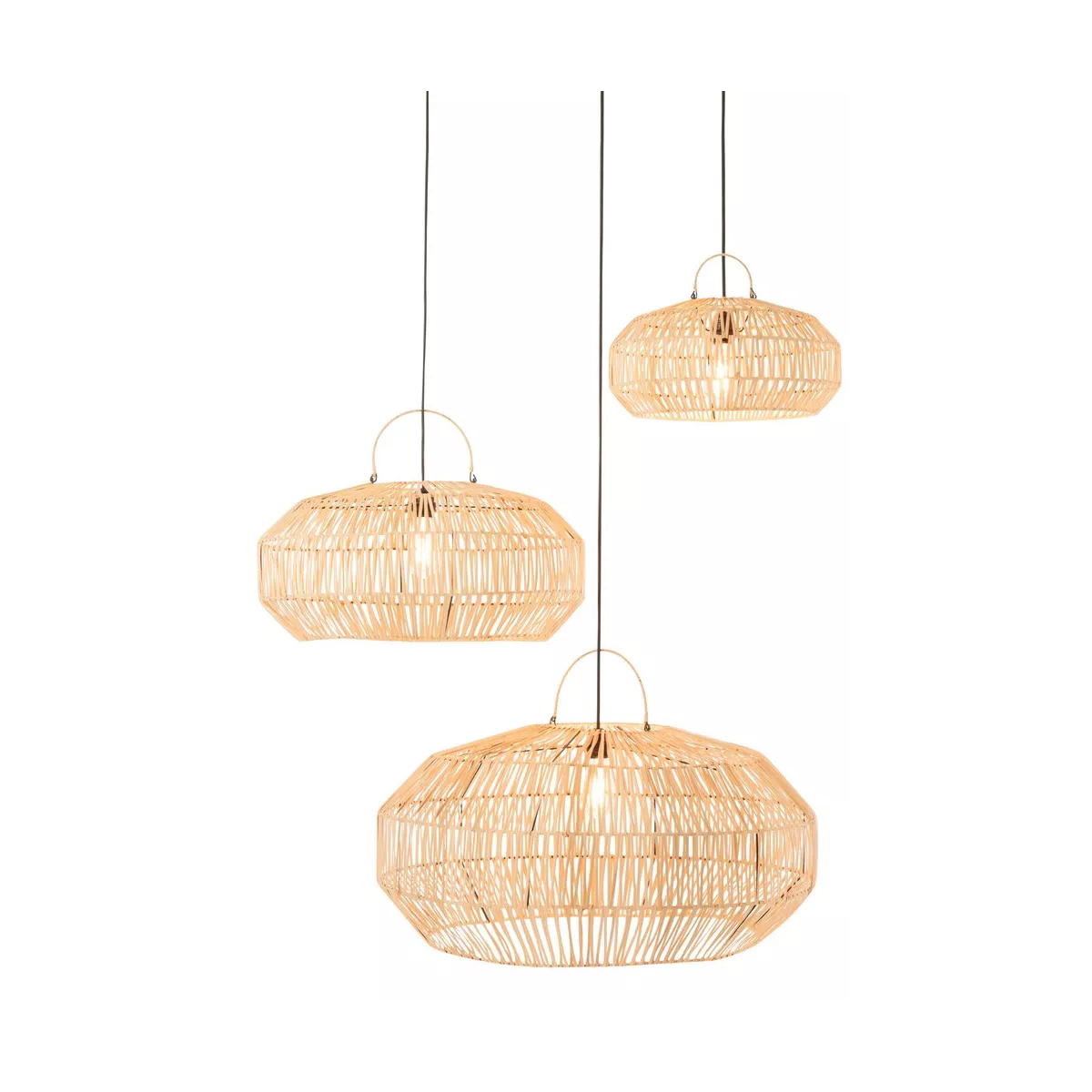 Suspension Ellis Rotin Naturel 60x60