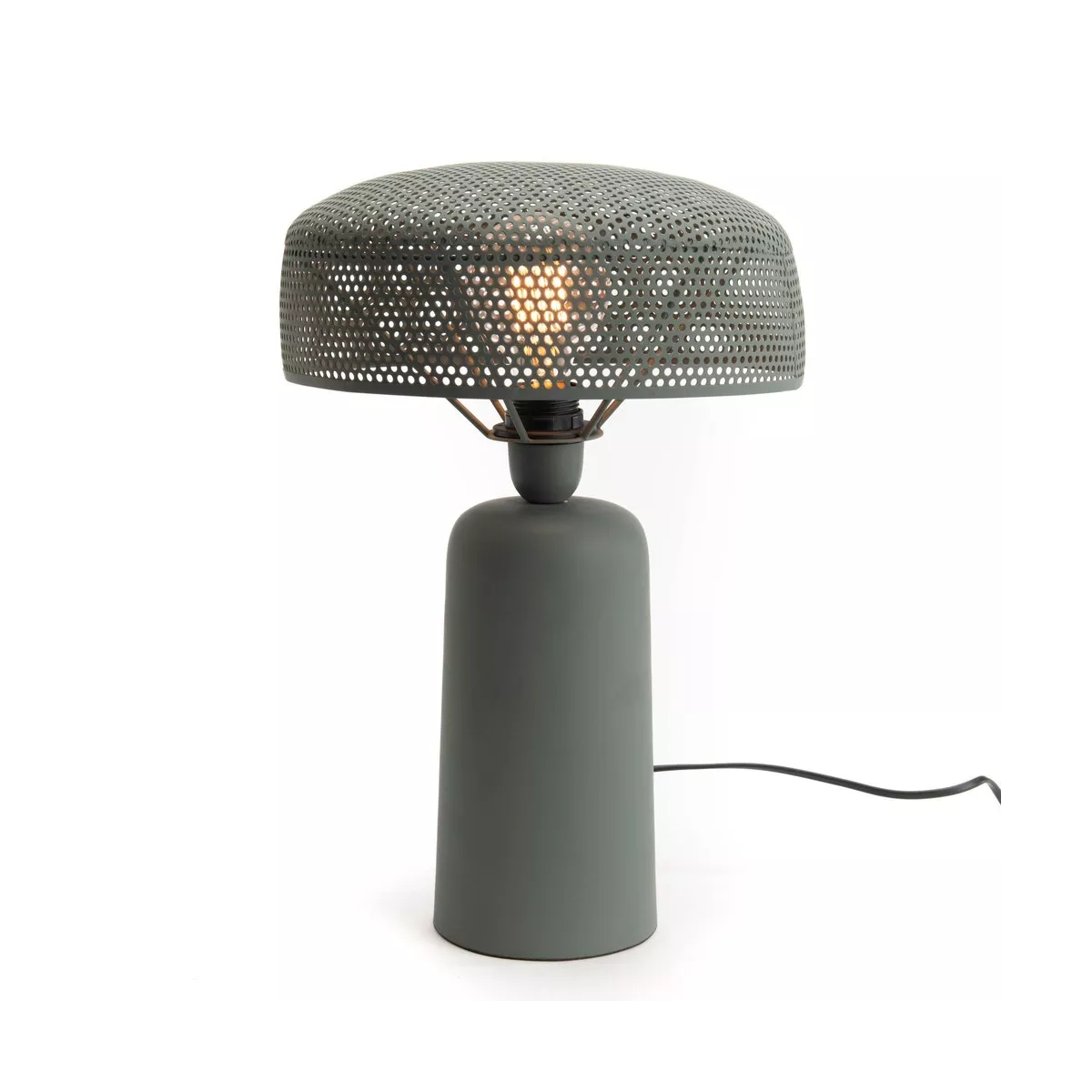 Lampe Aya Métal Vert Lichen H.41