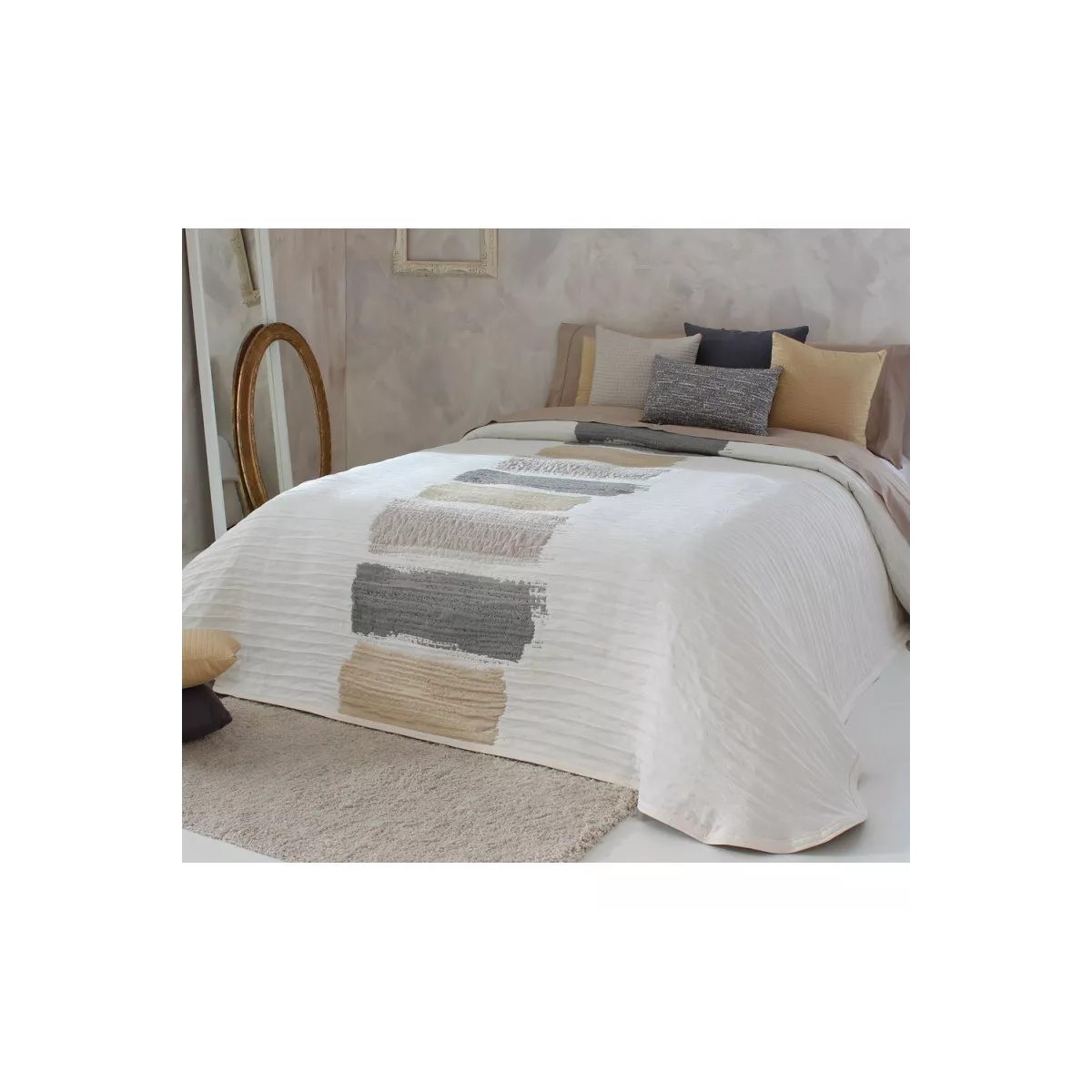 Couvre Lit Laker 250x270 Beige