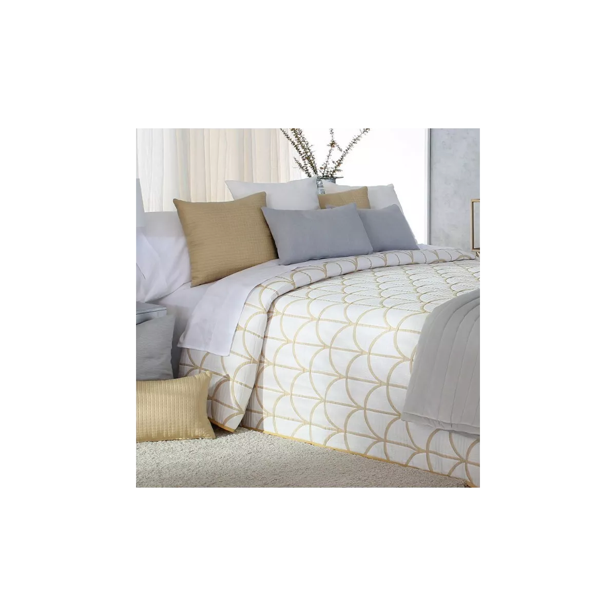 Couvre Lit Oregon 250x270 Ocre
