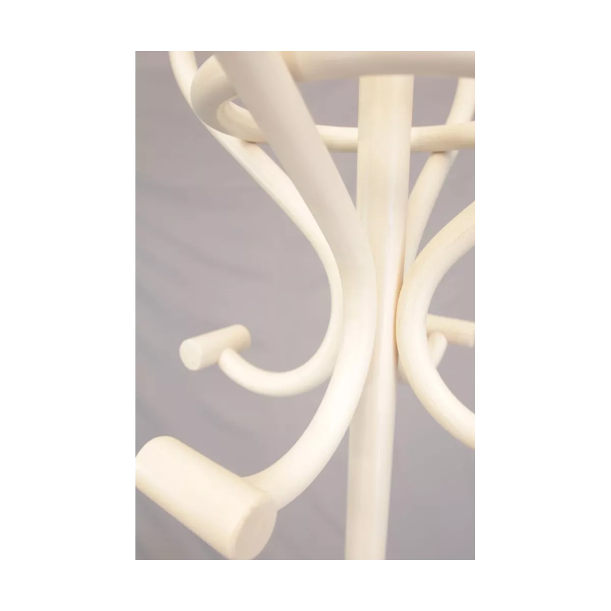 Porte  Manteaux Rotin Coloris Blanc