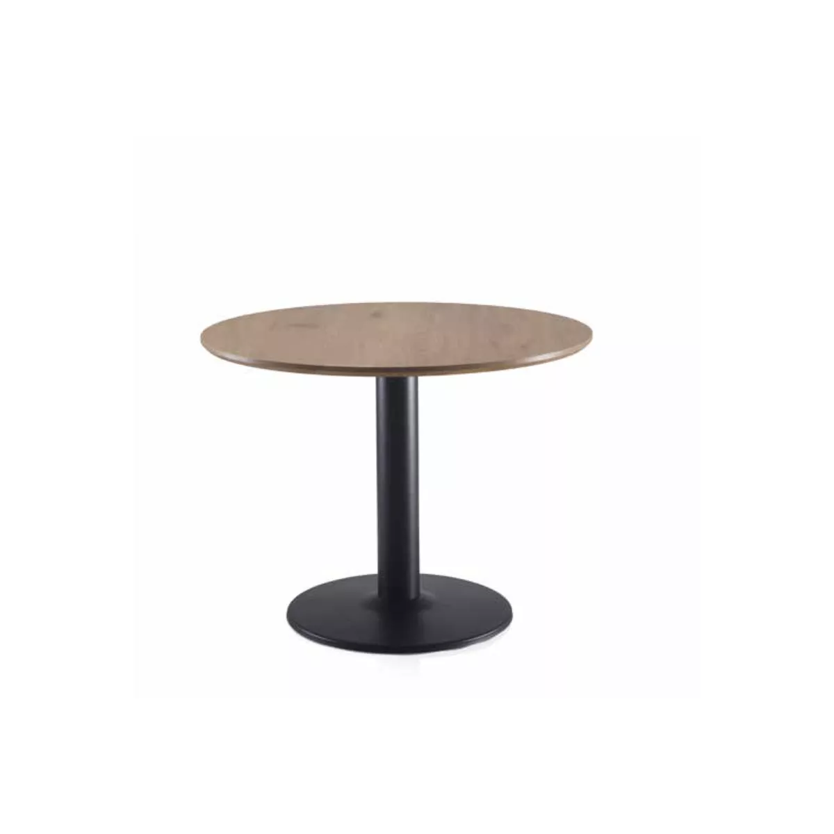 Table Abel ronde 100x100 Naturel Pied Noir