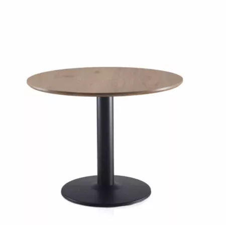 Table Abel ronde 100x100 Naturel Pied Noir