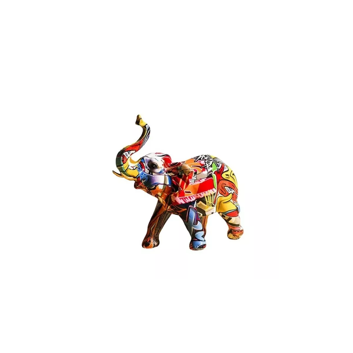 Sculpture Eléphant Pop Art H.17cm