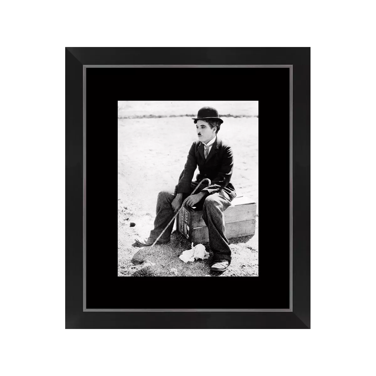 Tableau Image Charlot Le Kid Assis 40x46