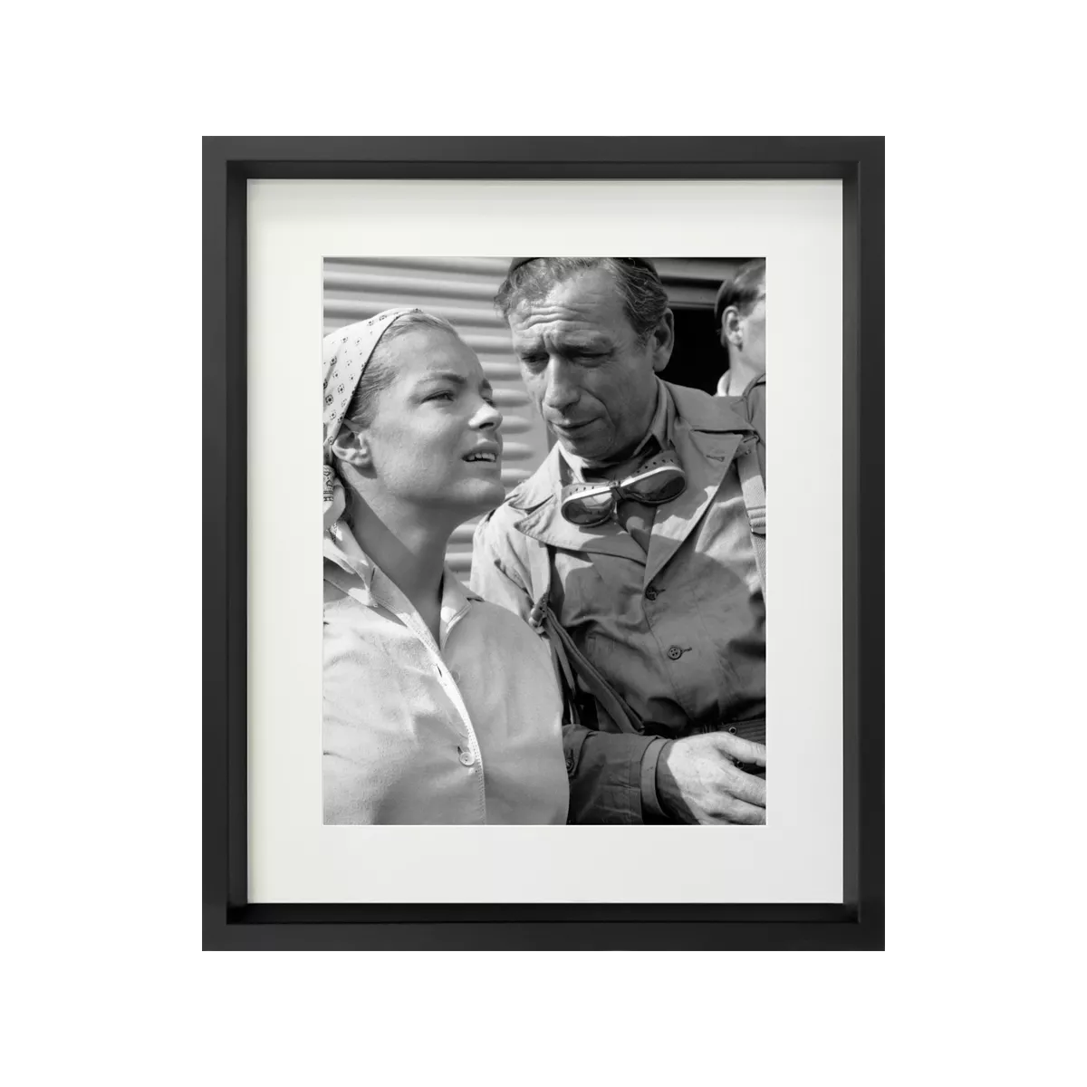 Tableau Image Romy Schneider et Yves Montant 53x63