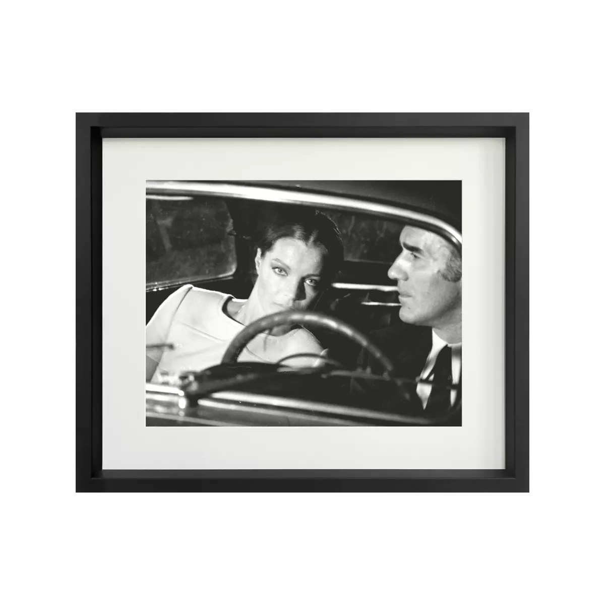 Tableau Image Romy Schneider et Michel Piccoli 53x63