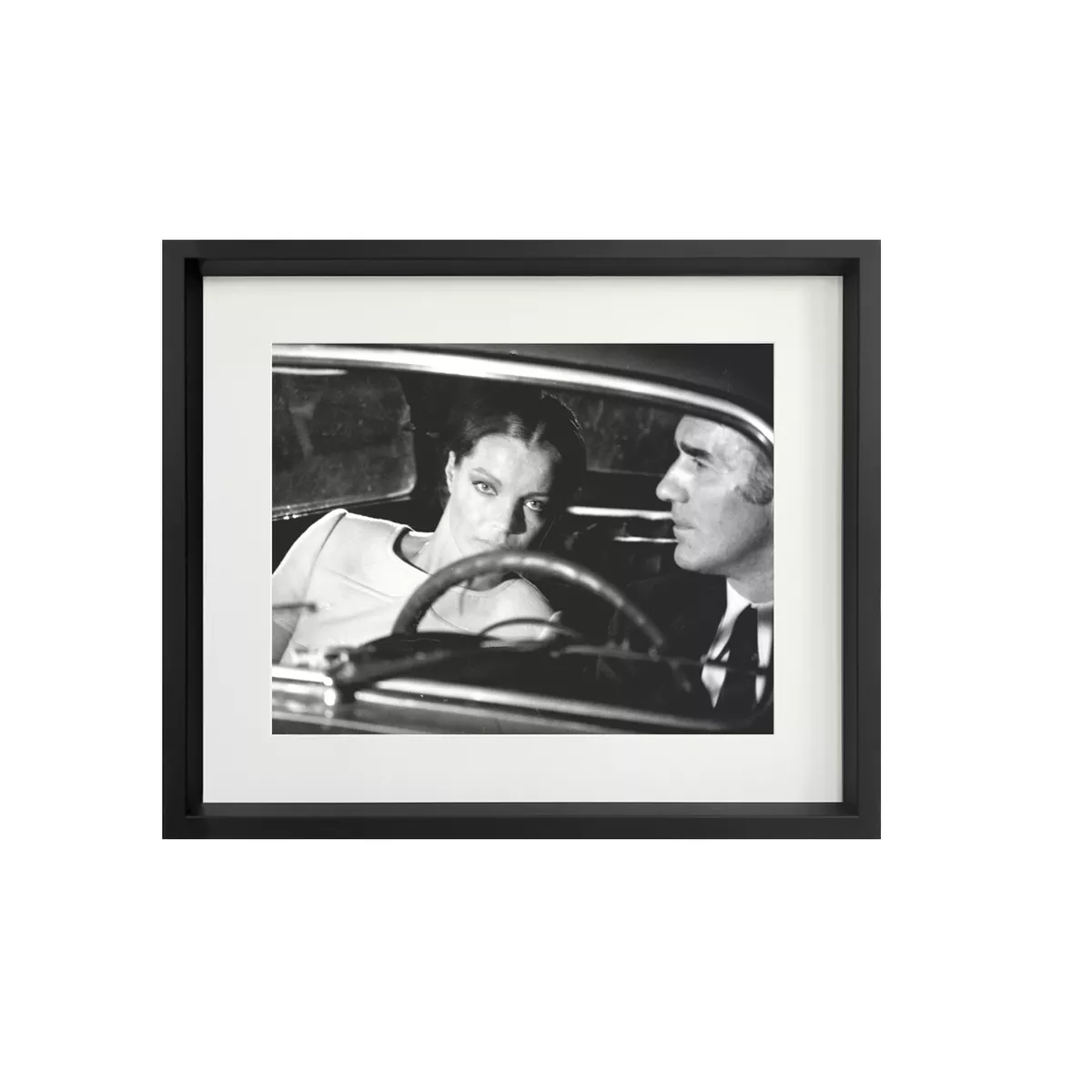 Tableau Image Romy Schneider et Michel Piccoli 53x63