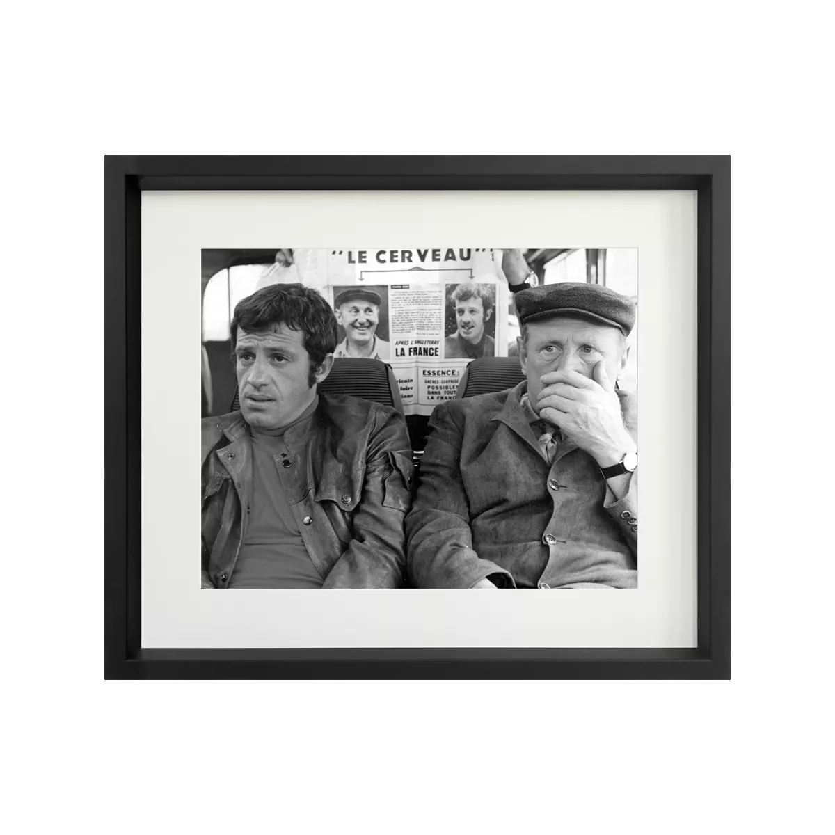 Tableau Image Belmondo et Bourvil