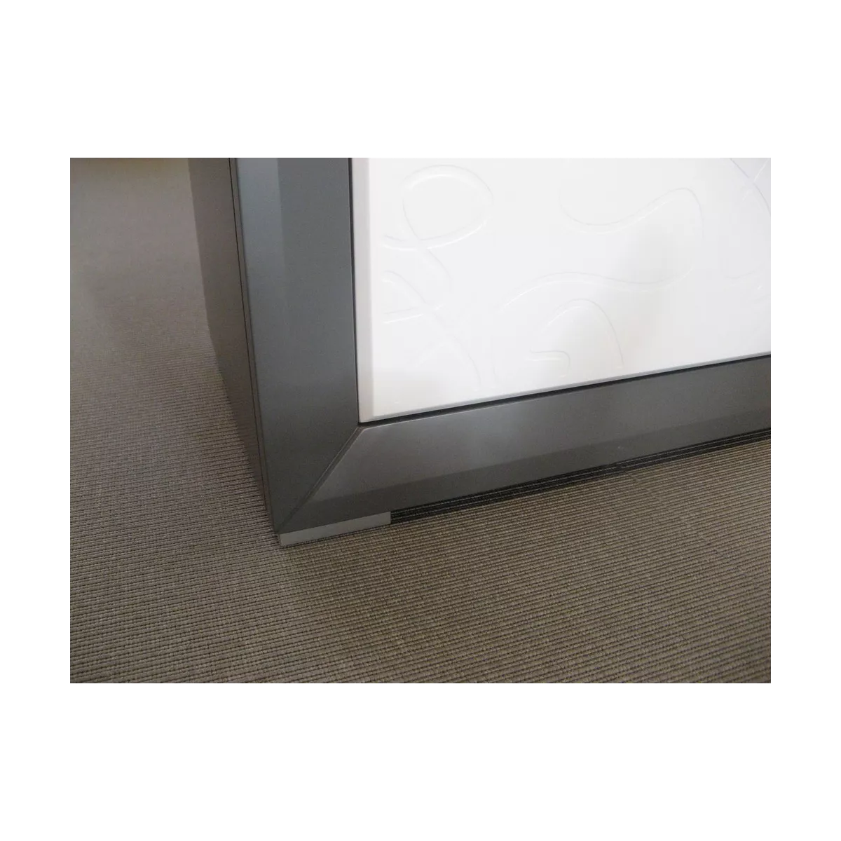 Meuble TV 120 Genève Gris et Blanc