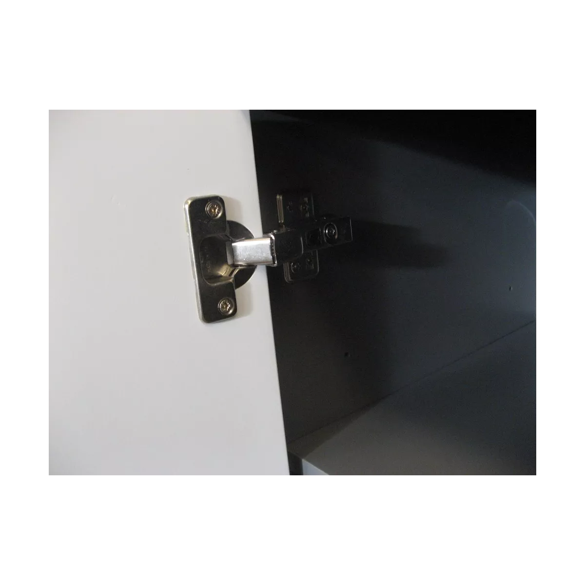 Meuble TV 120 Genève Gris et Blanc
