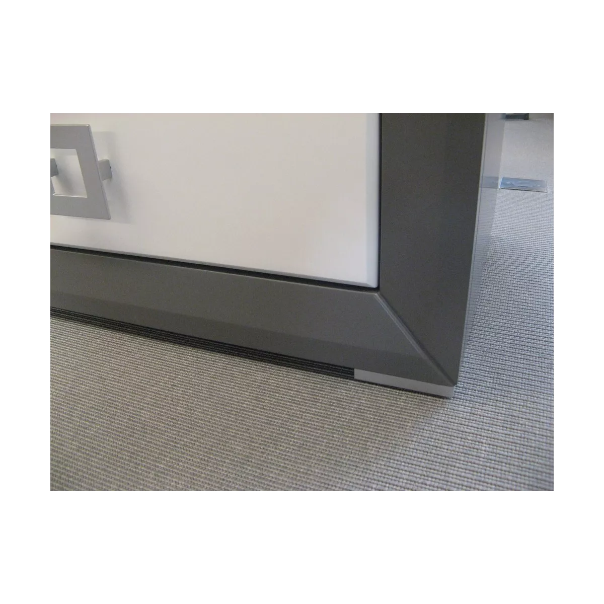 Meuble TV 120 Genève Gris et Blanc