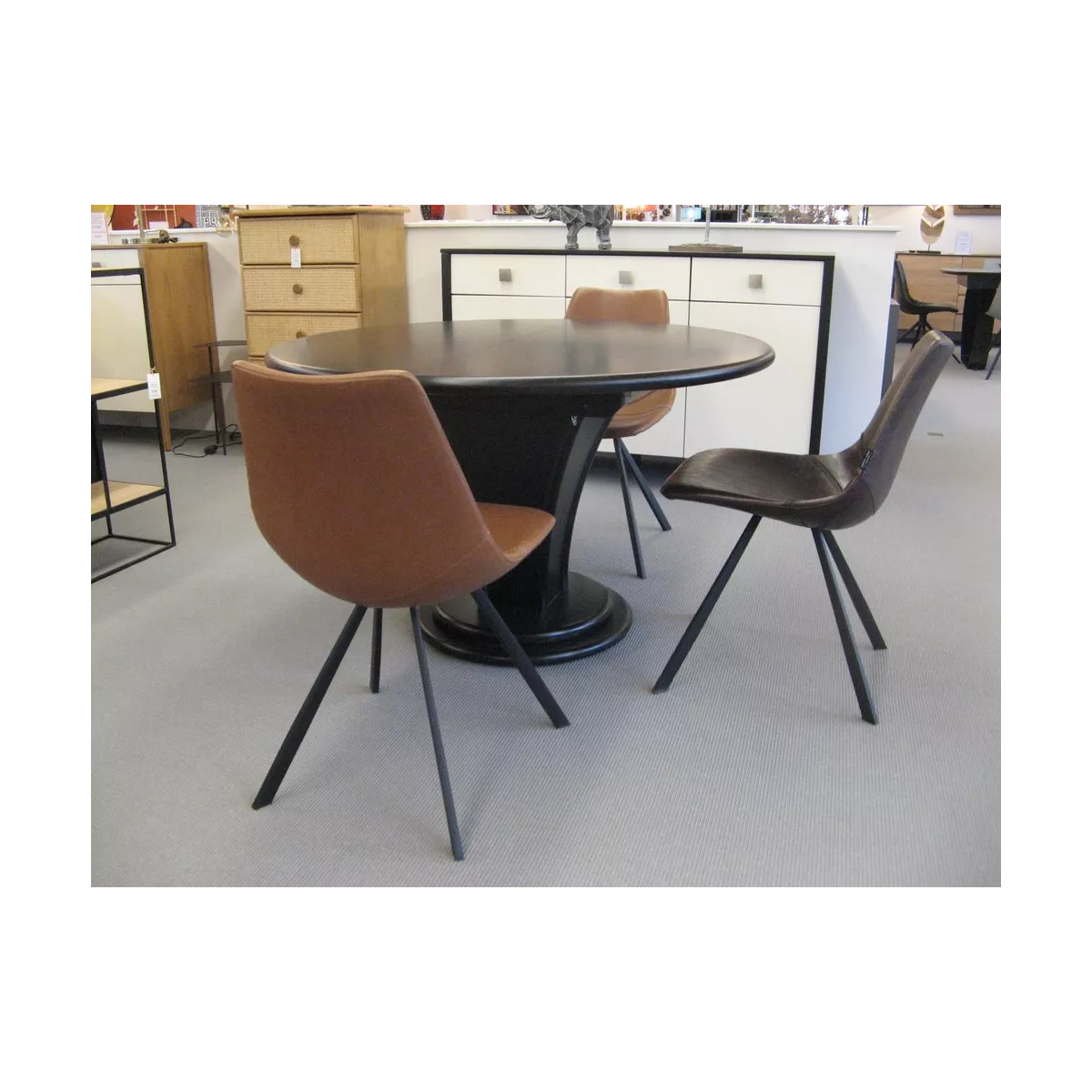 Table Talia Ronde Noir