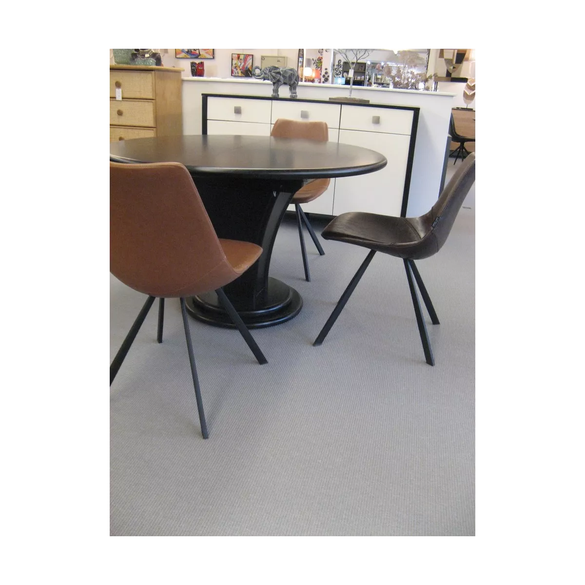 Table Talia Ronde Noir
