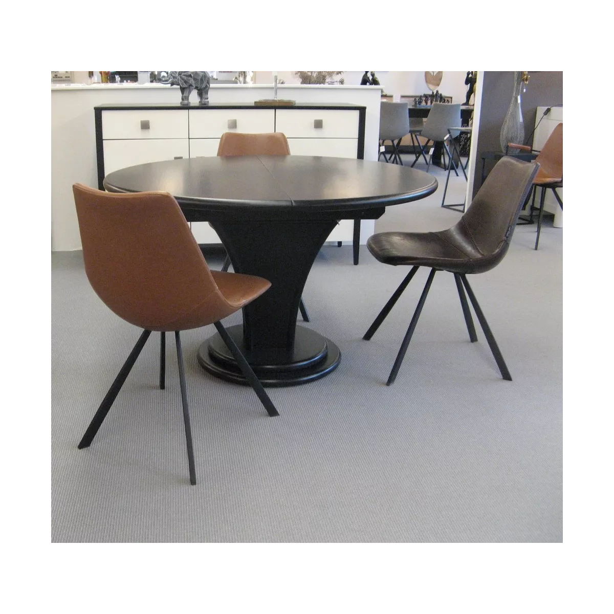 Table Talia Ronde Noir