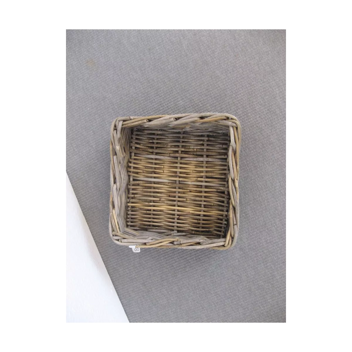 Corbeille Carré Rotin Kubu 31x31
