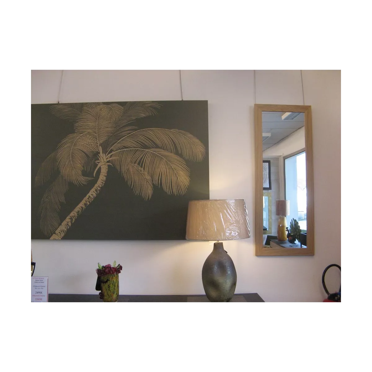 Miroir Douglas Bois Naturel 52x152