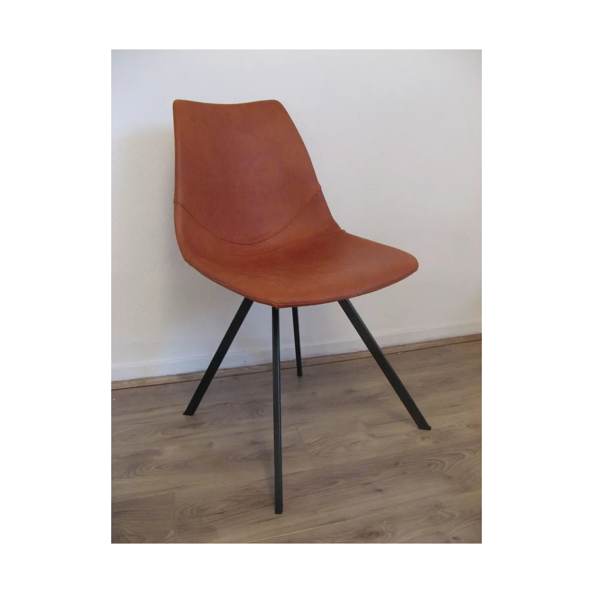 Chaise Happy Simili Terracotta