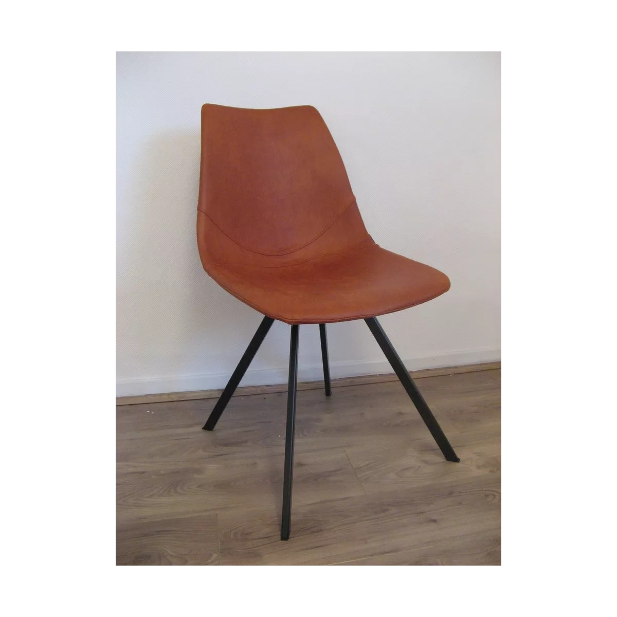 Chaise Happy Simili Terracotta